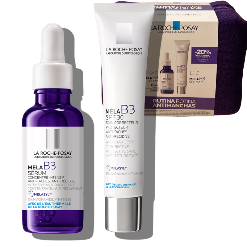 Kit anti manchas mela b3 serum y crema 30ml 40ml