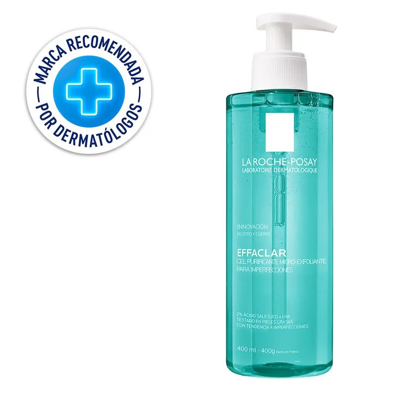 Gel Limpiador Anti-imperfecciones Effaclar Microexfoliante - La Roche Posay 400 ml